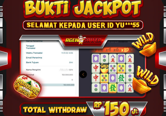 bukti pembayaran jackpot