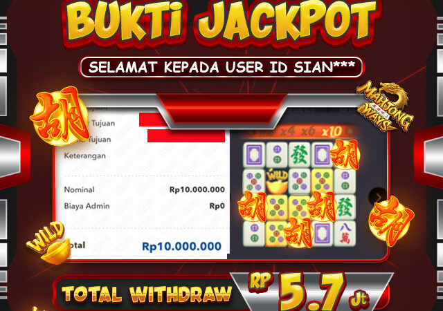 Bukti Jackpot di Situs Agensawer