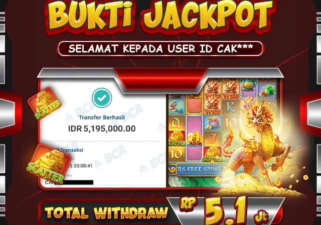 SELAMAT USER ID CAK*** TELAH MENDAPATKAN JACKPOT