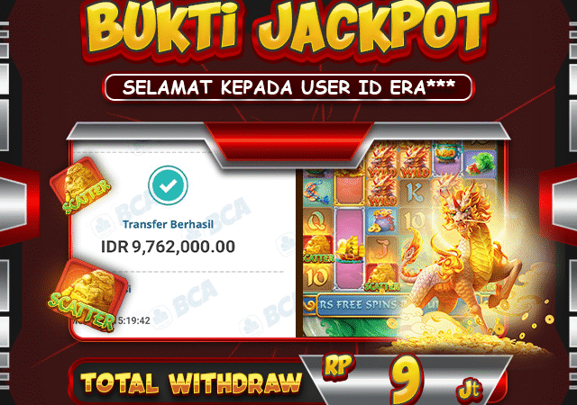 SELAMAT USER ID ERA*** TELAH MENDAPATKAN JACKPOT