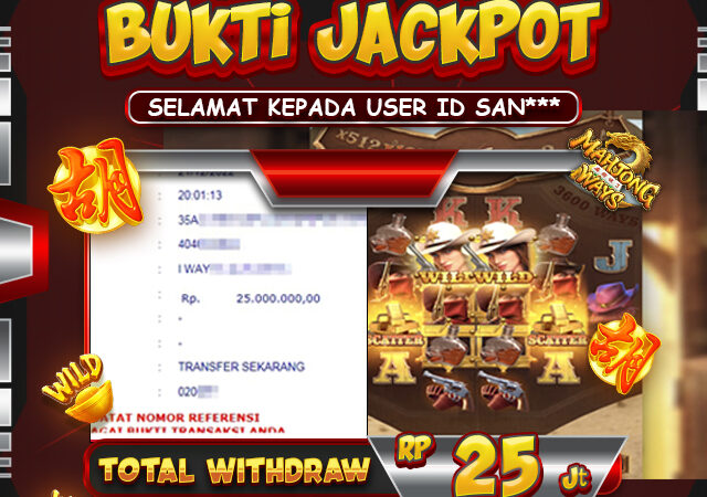 mendapatkan jackpot