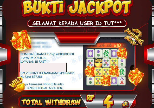 mendapatkan jackpot
