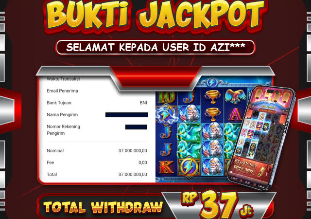 SELAMAT USER ID AZI*** TELAH MENDAPATKAN JACKPOT