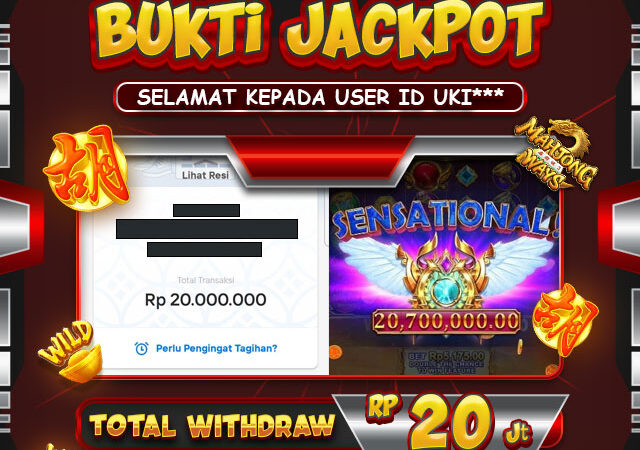 SELAMAT USER ID UKI*** TELAH MENDAPATKAN JACKPOT